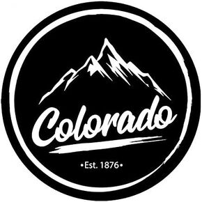Colorado Established 1876 MKR Decal Vinyl Sticker |Cars Trucks Vans Walls Laptop|Black|5.5 x 5.5 in|MKR1462