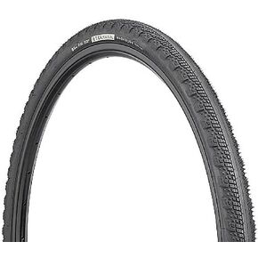 Teravail - Washburn Bicycle Tire | Durable Bead-to-Bead Sidewall Casing | for Rough Pavement and Fast Gravel | 700 x 42 | Black Sidewall