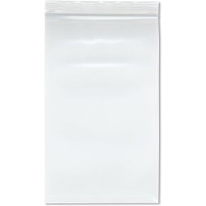 Plymor 5" x 8" (Pack of 100), 8 Mil Extra Thick Heavy Duty Zipper Reclosable Plastic Bags