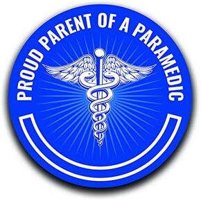 Proud Parent of A Paramedic Decal Sticker Car Truck Van Bumper Window Laptop Cup Wall - Two 5 Inch Decals - MKS0348