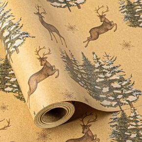 Garbendy Mini Wrapping Paper Roll Embossing 3D White with Gold Foil Star Design for Christmas, Birthday, Wedding, Baby Shower, Bridal Shower, Party-17inch x 32.8ft