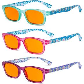 Eyekepper Womens Reading Glasses 3 Pack With comfort Spring Arms Classic Stylish Round Look-Crystal Clear Vision