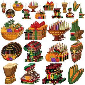 36 Pcs Pizza Christmas Ornament Wooden Food Ornament Pizza Gifts Christmas Tree Decorations Xmas Pizza Decor Funny Pizza Slice Ornament Hanging Christmas Tree Ornament Set for Christmas Party