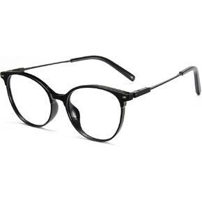 Cyxus Round Blue Light Glasses for Women Men Retro Anti Blue Light Blockers Computer Glasses Reduce Eye-strain 8185