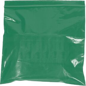 10 x 12-Inch - 2 Mil Green Reclosable Poly Bags
