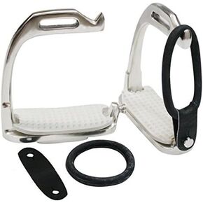 Showman Stainless Steel Youth 3.75" Breakaway English Irons with Pads