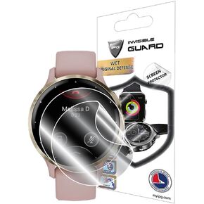 IPG For Garmin Venu GPS Smartwatch Screen Protector (2 Units) Invisible Ultra HD Clear Film Anti Scratch Skin Guard - Smooth/Self-Healing/Bubble -Free By