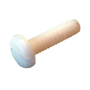Small Parts 1104MSPN #10-32 x 1/4" Slotted Pan Machine Screw Fully Threaded Nylon (Pack of 100)