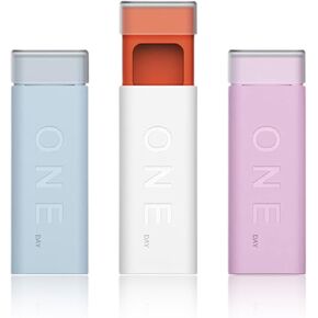 Hession Daily Pill Organizer Travel Pill Box Daily Portable Vitamin Case 3 Compartments Medicine Container BPA Free 1 Pack (Orange)