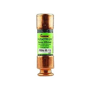 Bussmann FRN-R-15 (FRNR-15, BP/FRN-R-15) 15 Amp (15A) 250V Fusetron Dual Element Time-Delay Current Limiting Class RK5 Fuse, UL Listed