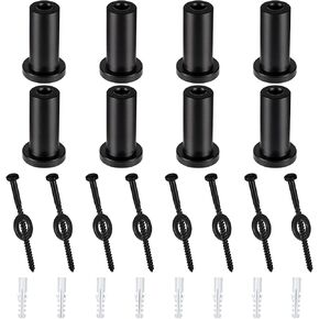 8 Sets Barn Door Wall Spacer, Replacement Barn Door Spacers Hardware, Spacers with Screws, Sliding Door Hardware, for Connecting Track Connection Device Kit