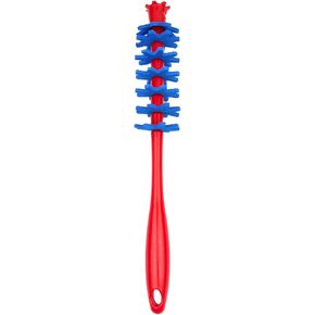 Bottle Cleaner (Blue Handle Red Bristles)