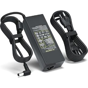 شاحن تلفزيون بسلك طاقة DC 19V لأجهزة Samsung 32 بوصة 22 بوصة فئة J5003 J5205 UN32J4000AF UN32J4000 UN32J5003AF UN32J5205 LG Electronics 19 بوصة 20 بوصة 22 بوصة 23 بوصة 24 بوصة 27 بوصة شاشة LED LCD عريضة HDTV 24M47H-P 24MP55HQ