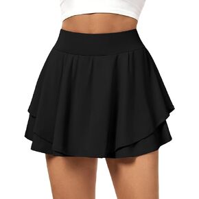 Buauty Tennis Skirt Pleated Skirts for Women with Pockets High Waisted Athletic Skirt