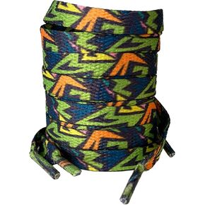 VASGO Flat Shoe Laces Hip Hop Graffiti Style