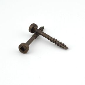 Yellowbird #7 x 1-1/4 Pan Head - Square Plain Lube - Coarse Thread - Type 17 Pocket Screw - Bit Included - 3500 Ct.