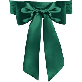 Women Wedding Satin Sash Belt 4'' Wide Double Side Chiffon Sash Waist Belt for Special Occasion Dress Sash Bridal Belts