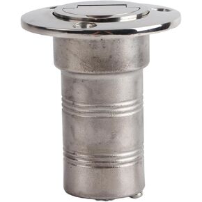 BORDSTRACT 316 Stainless Steel Marine Refueling Port, 38mm Yacht Water Filling Port Oil Tank Port Water Hatch Cover Oil Tank Cover Marine Hardware Accessories
