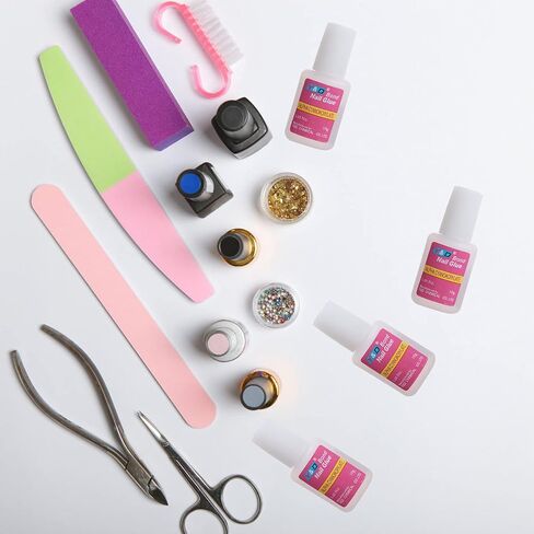6PCS Brush on Nail Glue for Acrylic Nail Tips, Long Lasting Nail Glue Adhesive Super Bond (10g/pc) in Saudi Arabia
