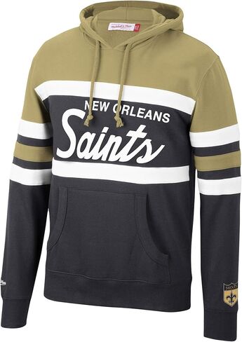 Mitchell & Ness Men's Red/Royal Buffalo Bills Head Coach Pullover Hoodie in Kuwait