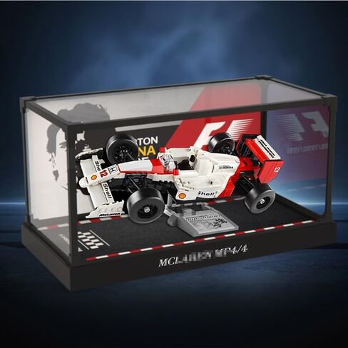 حافظة عرض 3 مم لمجموعة بناء Lego 10330 McLaren MP4/4 & Ayrton Senna، حافظة عرض شفافة مقاومة للغبار متوافقة مع Lego 10330 (لا تشمل النموذج) in Kuwait