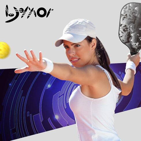 مجموعة مجاديف Pickleball من 2/4 مجموعة مجداف كرة مخلل معتمدة من الولايات المتحدة الأمريكية، مضارب كرة مخلل سطحية خفيفة الوزن من الألياف الزجاجية مع كرة وحقيبة كرة مخلل للمبتدئين المحترفين in Saudi Arabia