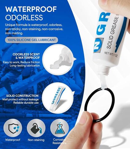 Replacement for Hayward SPX0327 3 Ounce Waterproof Lube for Swimming Pool Metal Parts O-Ring Gasket Silicone Lubricant, Plumbers Grease 3 oz Tube Lubricant (Limited Edition) in Kuwait