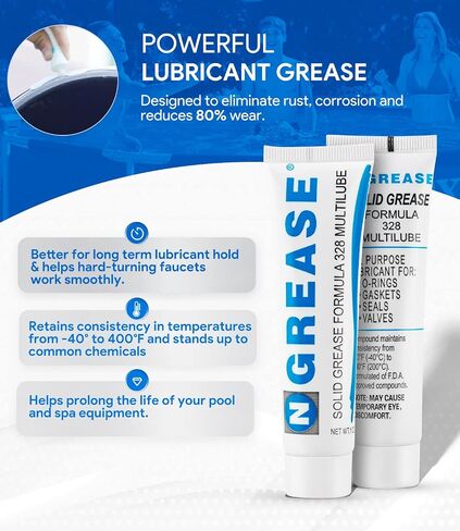 Replacement for Hayward SPX0327 3 Ounce Waterproof Lube for Swimming Pool Metal Parts O-Ring Gasket Silicone Lubricant, Plumbers Grease 3 oz Tube Lubricant (Limited Edition) in Kuwait