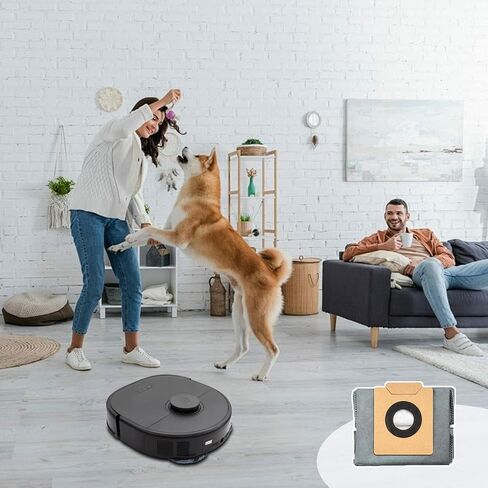 12 Pack Replacement Parts Compatible with Eufy X10 Pro Omni Vacuum, Robot Vacuum Replacement Accessories w/6×Mop Pads, 6×Dust Bags in Saudi Arabia