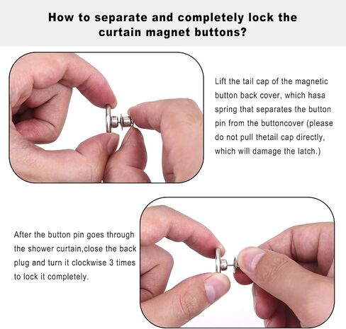 Magnetic Curtain Clips, 0.98 Inch Super Strong Curtain Magnets with Storage Bag, Suitable for Indoor and Outdoor Curtains, Preventing Light Leakage and Convenient Storage (20, 0.98 inch) in Kuwait