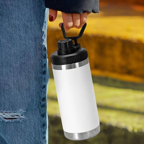 Spout Lid for Yeti Rambler 12/18/26/36/46/64 Oz,Replacement Chug Cap for YETI Bottle with Wide Handle, Leakproof, BPA Free and Dishwasher Safe in Saudi Arabia