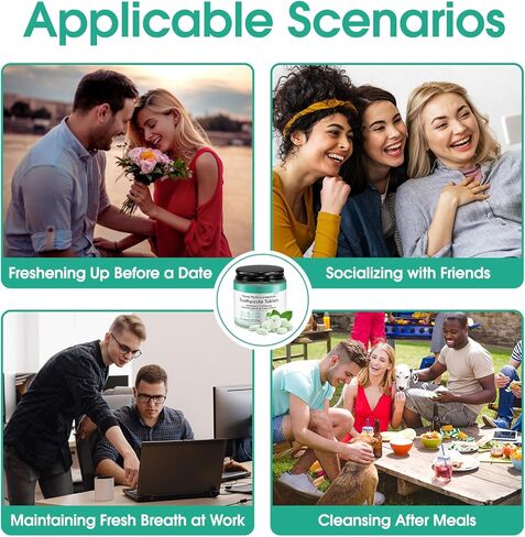 150PCS Toothpaste Tablets,Flouride Free Toothpaste Tablets,Sensitive Toothpaste Tablets,Travel Toothpaste,Hydroxyapatite Toothpaste Tablets,Peppermint Whitening Toothpaste (150) in Kuwait