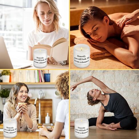 Funny 40th Birthday Gifts for Women, Men, Honestly You Still Look Like 39 from A Distance Candle, Birthday Gift for Her Best Friend, 40th Birthday Gag Gifts, Birthday Humor Candle, Happy Candle Gifts in Saudi Arabia