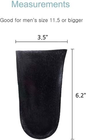 5/8 inch (15mm) Leg Length Discrepancy Lifts Insoles (2 Large Rights(Fabric Topped)) in Saudi Arabia