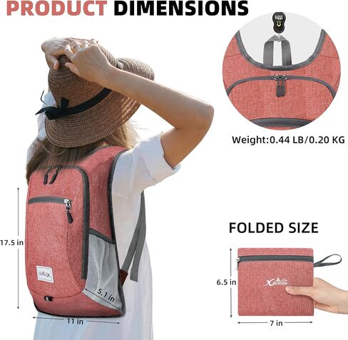Xgunion Hiking Backpack 10L Lightweight Foldable (Black) in Saudi Arabia