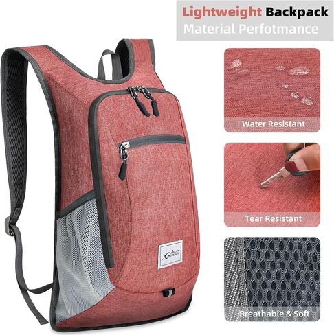 Xgunion Hiking Backpack 10L Lightweight Foldable (Black) in Saudi Arabia