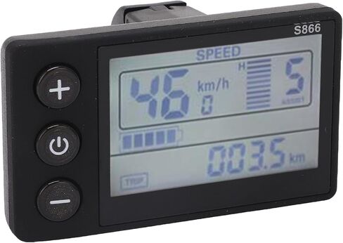 Electric LCD Display Smart Computer Handlebar Mount, IP65 Waterproof Electric Cycle Computer Electric Scooter Control Panel, Speedometer Odometer for Replacement in Saudi Arabia