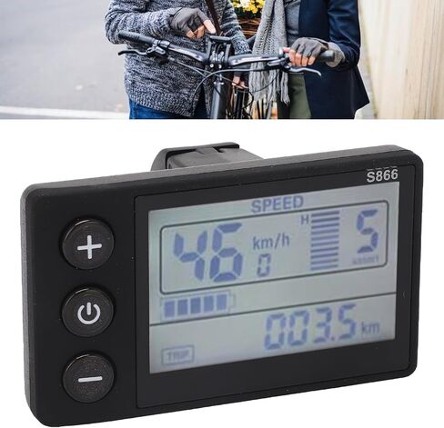 Electric LCD Display Smart Computer Handlebar Mount, IP65 Waterproof Electric Cycle Computer Electric Scooter Control Panel, Speedometer Odometer for Replacement in Saudi Arabia