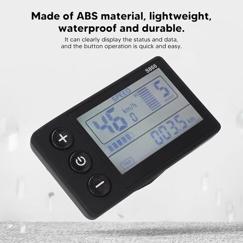 Electric LCD Display Smart Computer Handlebar Mount, IP65 Waterproof Electric Cycle Computer Electric Scooter Control Panel, Speedometer Odometer for Replacement in Saudi Arabia