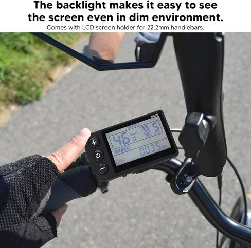 Electric LCD Display Smart Computer Handlebar Mount, IP65 Waterproof Electric Cycle Computer Electric Scooter Control Panel, Speedometer Odometer for Replacement in Saudi Arabia