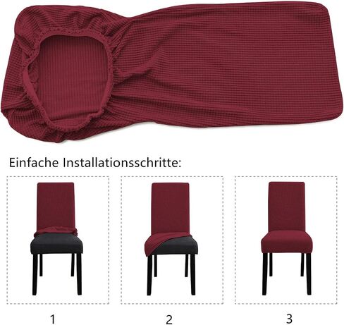 Cover for Chairs Dining Room Stretch Chair Covers, 4 Pack Chair Slipcovers Dining Chair Protector Cover for Hotel, Dining Room, Banquet (Pine Green) in Saudi Arabia