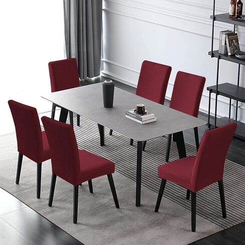 Cover for Chairs Dining Room Stretch Chair Covers, 4 Pack Chair Slipcovers Dining Chair Protector Cover for Hotel, Dining Room, Banquet (Pine Green) in Saudi Arabia