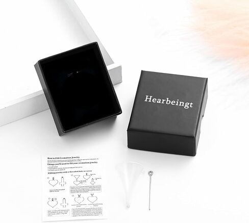 Hearbeingt Cremation Jewelry for Ashes Fishing Hook Urn Necklace for Ashes for Human Pet Stainless Steel Keepsake Pendant for Men Women in Kuwait