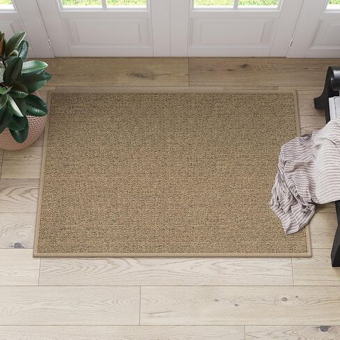 Lahome Braided 2x8 Rug Runners for Hallways Non Slip, Washable Runner Rug Non Slip Kitchen Rug Runner Ultra-Thin, Boho Runner Rug for Hallway Bathroom Bedroom Laundry (Natural, 2'x8') in Saudi Arabia