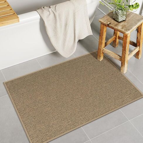 Lahome Braided 2x8 Rug Runners for Hallways Non Slip, Washable Runner Rug Non Slip Kitchen Rug Runner Ultra-Thin, Boho Runner Rug for Hallway Bathroom Bedroom Laundry (Natural, 2'x8') in Saudi Arabia