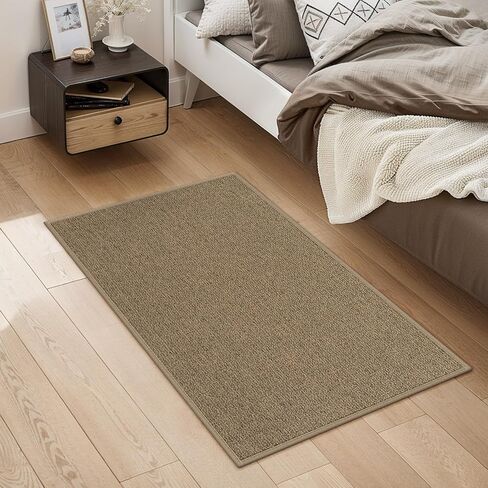 Lahome Braided 2x8 Rug Runners for Hallways Non Slip, Washable Runner Rug Non Slip Kitchen Rug Runner Ultra-Thin, Boho Runner Rug for Hallway Bathroom Bedroom Laundry (Natural, 2'x8') in Saudi Arabia
