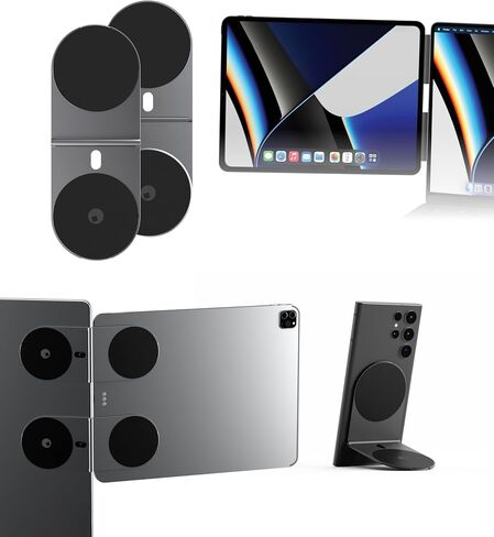 مجموعة أجهزة الكمبيوتر اللوحية Rolling Square Edge Pro - جهاز لوحي محمول متوافق مع MagSafe وحامل هاتف مغناطيسي للعمل الذكي والإنتاجية - رمادي فلكي in Kuwait