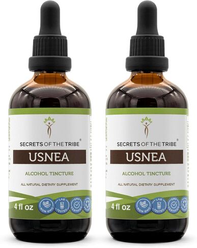 Usnea Tincture Alcohol extract, High-potency Herbal Drops, Tincture made from Usnea barbata Immunity Support 4 oz in Saudi Arabia