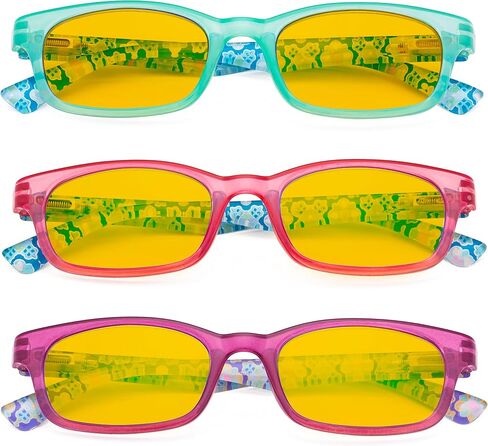 Eyekepper Womens Reading Glasses 3 Pack With comfort Spring Arms Classic Stylish Round Look-Crystal Clear Vision in Kuwait