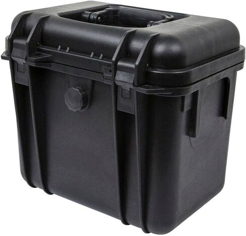 حافظة صلبة مقاومة للاحوال الجوية ومضادة للصدمات 112180 بتصنيف IP67 لمقاومة المياه والغبار، حماية من الماء لعمق 1 متر مع فوم قابل للتخصيص من مونو برايس - 7.48 × 6.69 × 2.36، لتر واحد، لون اسود in Kuwait